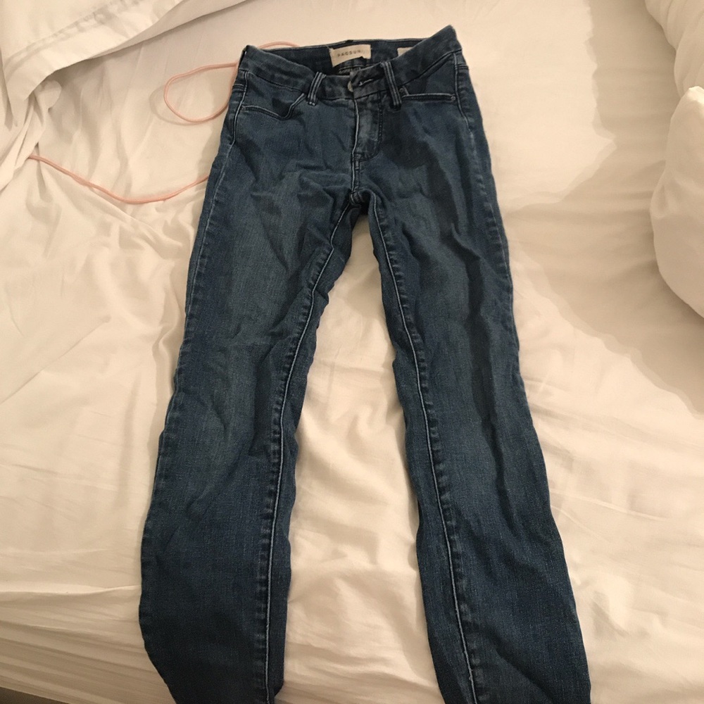 blue pacsun skinny jeans